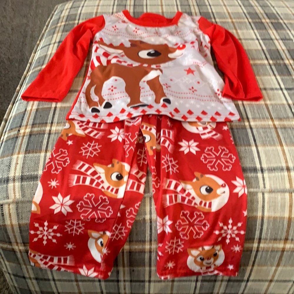 Little girls Rudolf pajamas